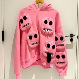 Syckli multifaceted pink hoodie